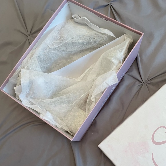 Herstyle Shoe land Silver sparkle shimmer short block ankle strap heels - Picture 11 of 11